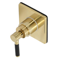 Thumbnail for Kingston Brass KS3047DKL Kaiser 3-Way Diverter Valve with Trim Kit, Brushed Brass - BNGBath