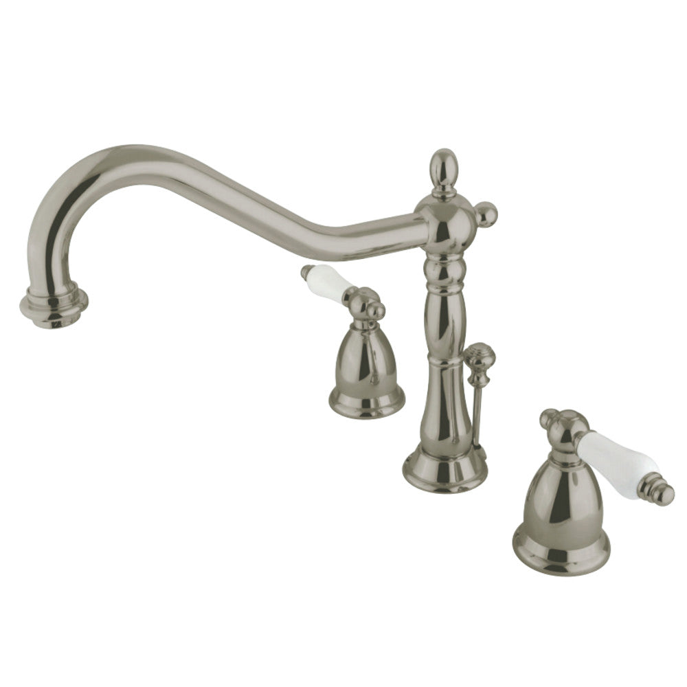 Kingston Brass KS1998PL 8 in. Widespread Bathroom Faucet, Brushed Nickel - BNGBath