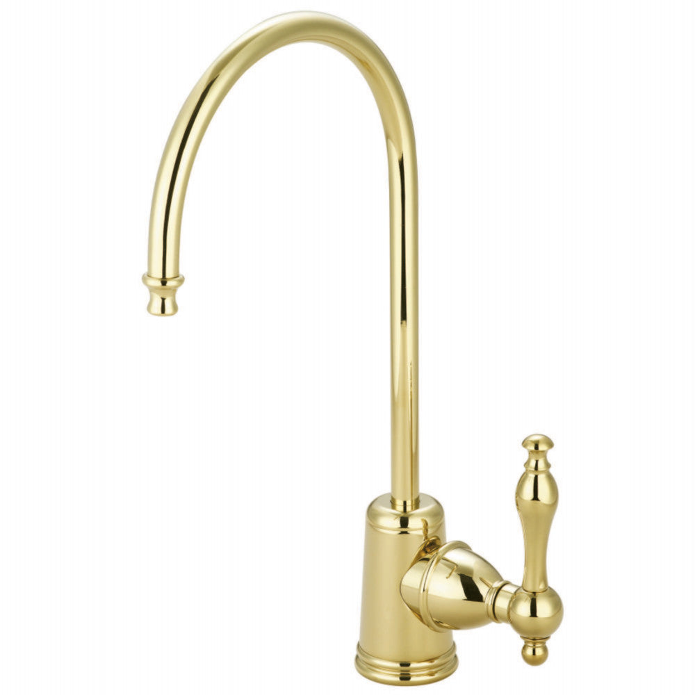 Kingston Brass KS7192NL Naples Single Handle Water Filtration Faucet, Polished Brass - BNGBath