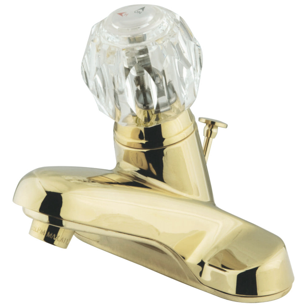 Kingston Brass KB522B Single-Handle 4 in. Centerset Bathroom Faucet, Polished Brass - BNGBath