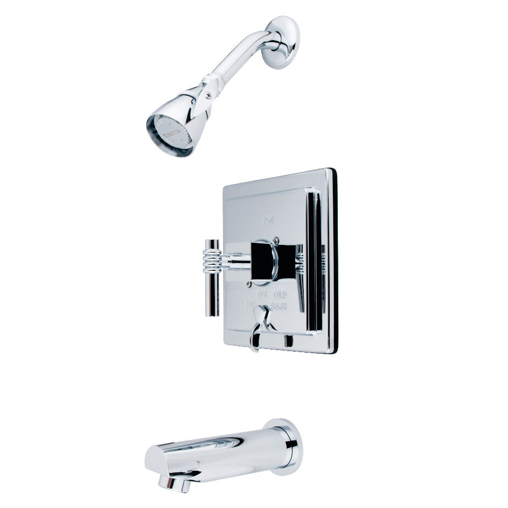 Kingston Brass KB86510QL Tub and Shower Faucet, Polished Chrome - BNGBath