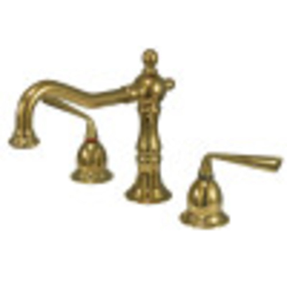 Kingston Brass KS1972ZL 8 in. Widespread Bathroom Faucet, Polished Brass - BNGBath