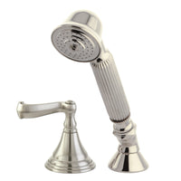 Thumbnail for Kingston Brass KSK5368FLTR Transfer Valve Set for Roman Tub Filler, Brushed Nickel - BNGBath