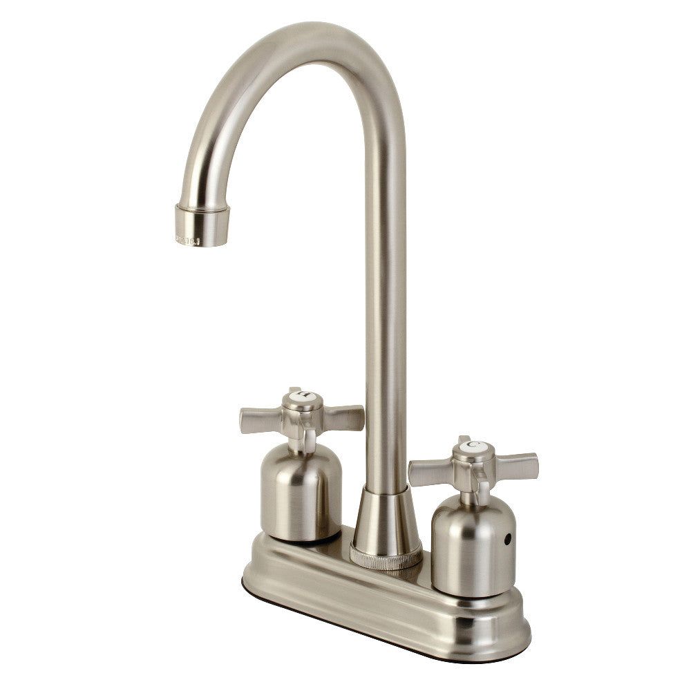 Kingston Brass KB8498ZX Millennium Bar Faucet, Brushed Nickel - BNGBath