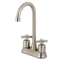 Thumbnail for Kingston Brass KB8498ZX Millennium Bar Faucet, Brushed Nickel - BNGBath