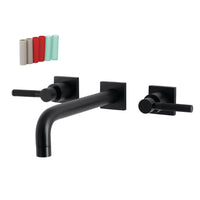 Thumbnail for Kingston Brass KS6020DKL Kaiser Wall Mount Tub Faucet, Matte Black - BNGBath