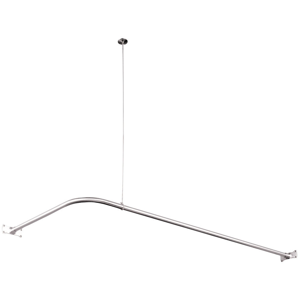 Kingston Brass CC3141 Corner Shower Rod, Polished Chrome - BNGBath