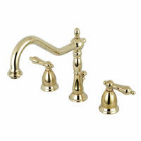 Thumbnail for Kingston Brass KS1992AL 8 in. Widespread Bathroom Faucet, Polished Brass - BNGBath