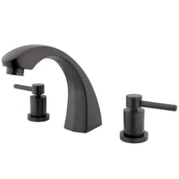 Thumbnail for Kingston Brass KS4365DL Concord Roman Tub Faucet, Oil Rubbed Bronze - BNGBath