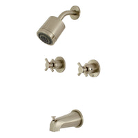 Thumbnail for Kingston Brass KBX8148DX Concord Two-Handle Tub and Shower Faucet, Brushed Nickel - BNGBath