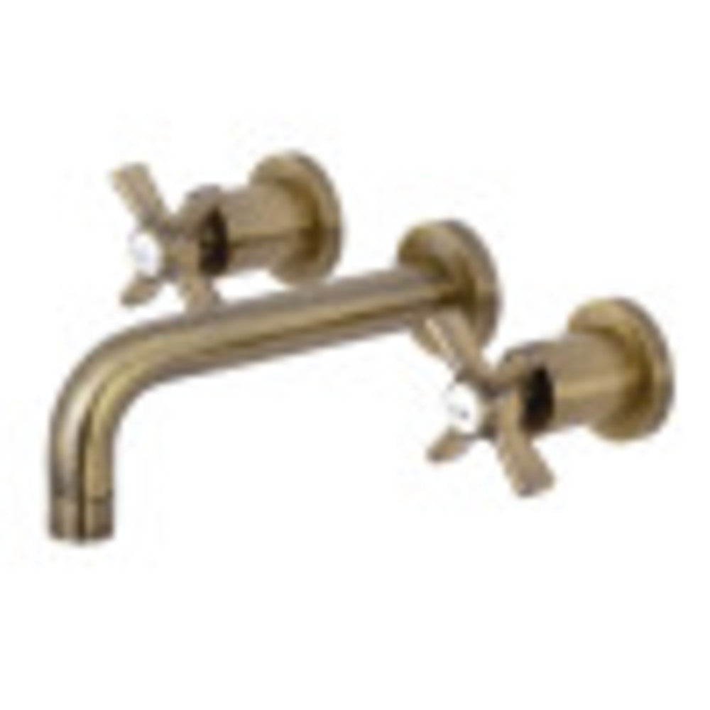 Kingston Brass KS8123ZX Millennium 2-Handle Wall Mount Bathroom Faucet, Antique Brass - BNGBath