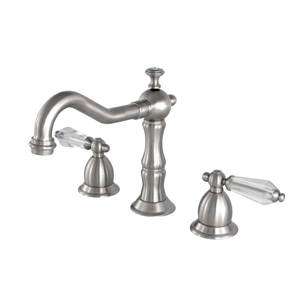 Kingston Brass KS1978WLL 8 in. Widespread Bathroom Faucet, Brushed Nickel - BNGBath