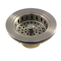 Thumbnail for Kingston Brass KBS1003 Kitchen Sink Basket Strainer, Antique Brass - BNGBath