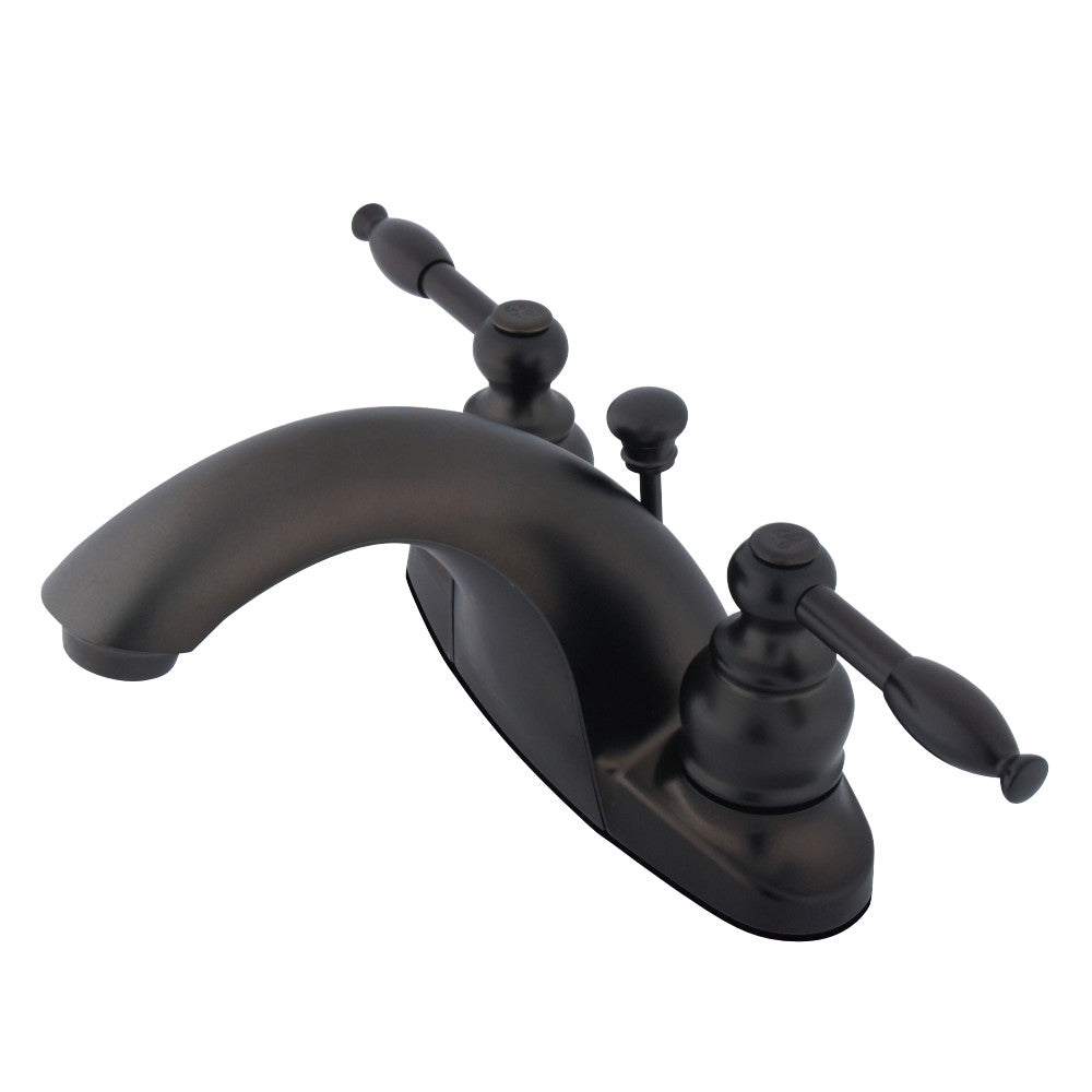 Kingston Brass KB7645KL 4 in. Centerset Bathroom Faucet, Oil Rubbed Bronze - BNGBath