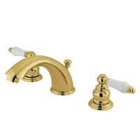 Thumbnail for Kingston Brass KB972PL Widespread Bathroom Faucet, Polished Brass - BNGBath