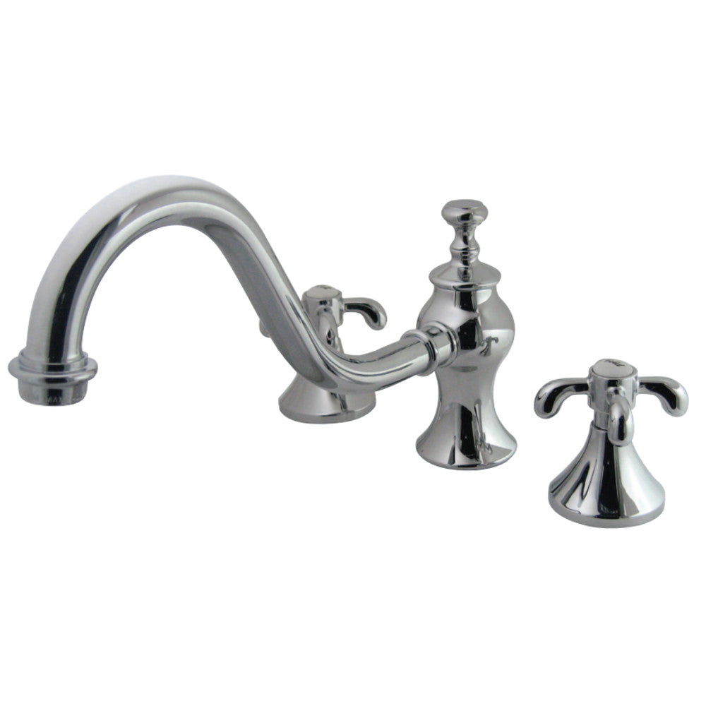 Kingston Brass KS7331TX French Country Roman Tub Faucet, Polished Chrome - BNGBath