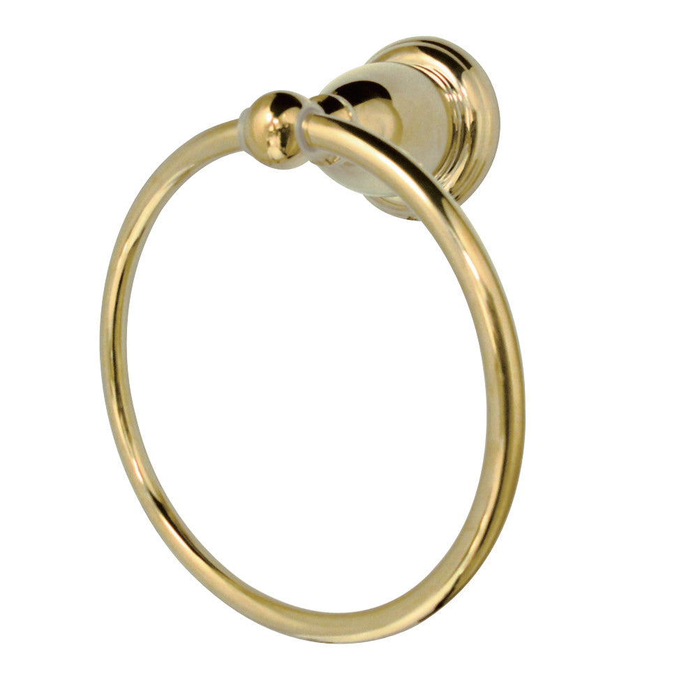 Kingston Brass BA1754PB Heritage 6-Inch Towel Ring, Polished Brass - BNGBath