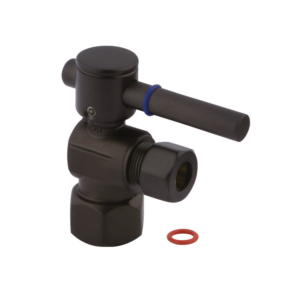 Kingston Brass CC43105DL Quarter Turn Valve (1/2" FIP X 3/8" O.D. Compression), Oil Rubbed Bronze - BNGBath