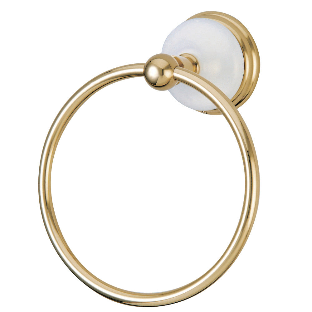 Kingston Brass BA1114PB Victorian Towel Ring, Polished Brass - BNGBath