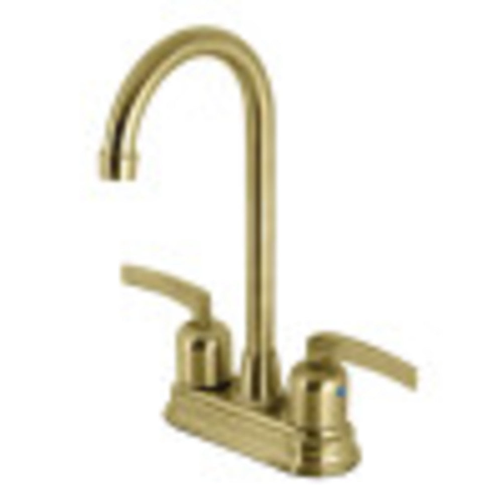 Kingston Brass KB8497EFL Centurion Bar Faucet, Brushed Brass - BNGBath