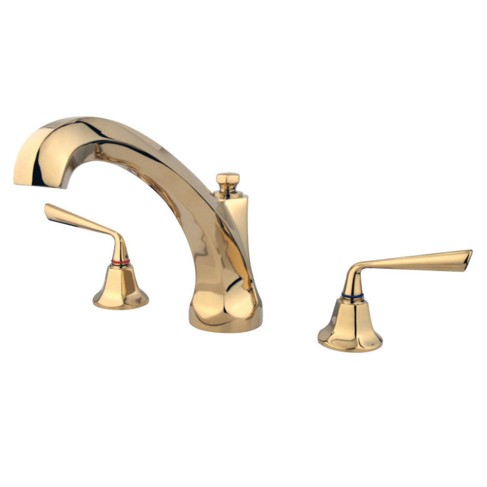 Kingston Brass KS4322ZL Silver Sage Roman Tub Faucet, Polished Brass - BNGBath