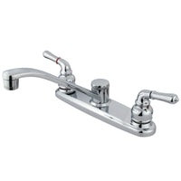 Thumbnail for Kingston Brass GKB271 Magellan Centerset Kitchen Faucet, Polished Chrome - BNGBath