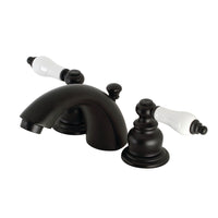 Thumbnail for Kingston Brass KB950PL Victorian Mini-Widespread Bathroom Faucet, Matte Black - BNGBath