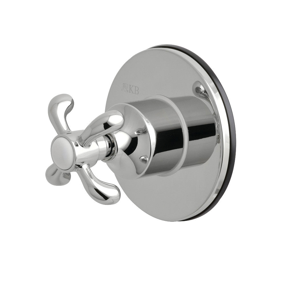 Kingston Brass KS3031TX 3-Way Diverter Valve with Trim Kit, Polished Chrome - BNGBath