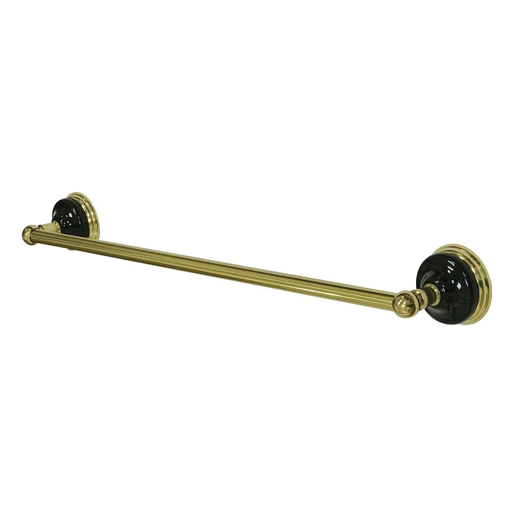 Kingston Brass BA9112PB Water Onyx 18 in. Towel Bar, Polished Brass - BNGBath