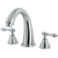 Thumbnail for Kingston Brass KS2361AL Naples Roman Tub Faucet, Polished Chrome - BNGBath