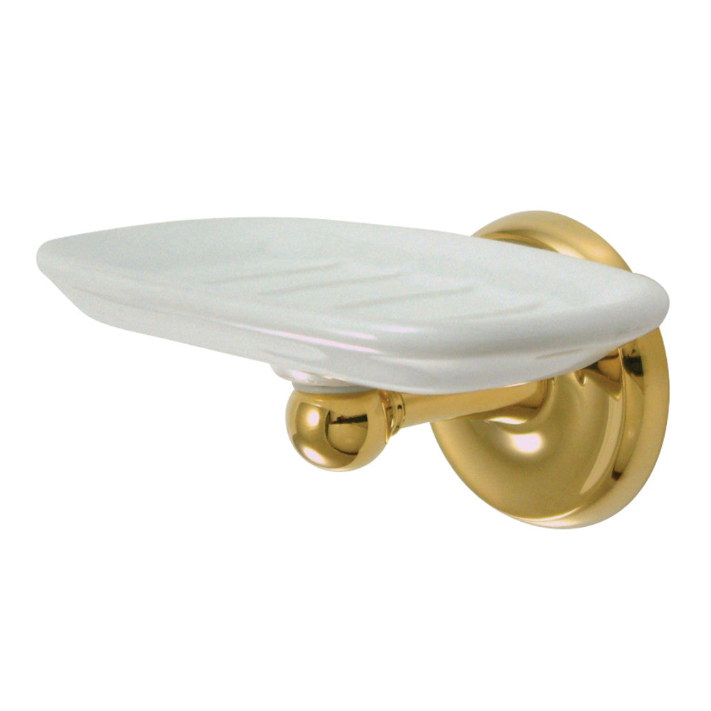 Kingston Brass BA315PB Classic Soap Dish, Polished Brass - BNGBath