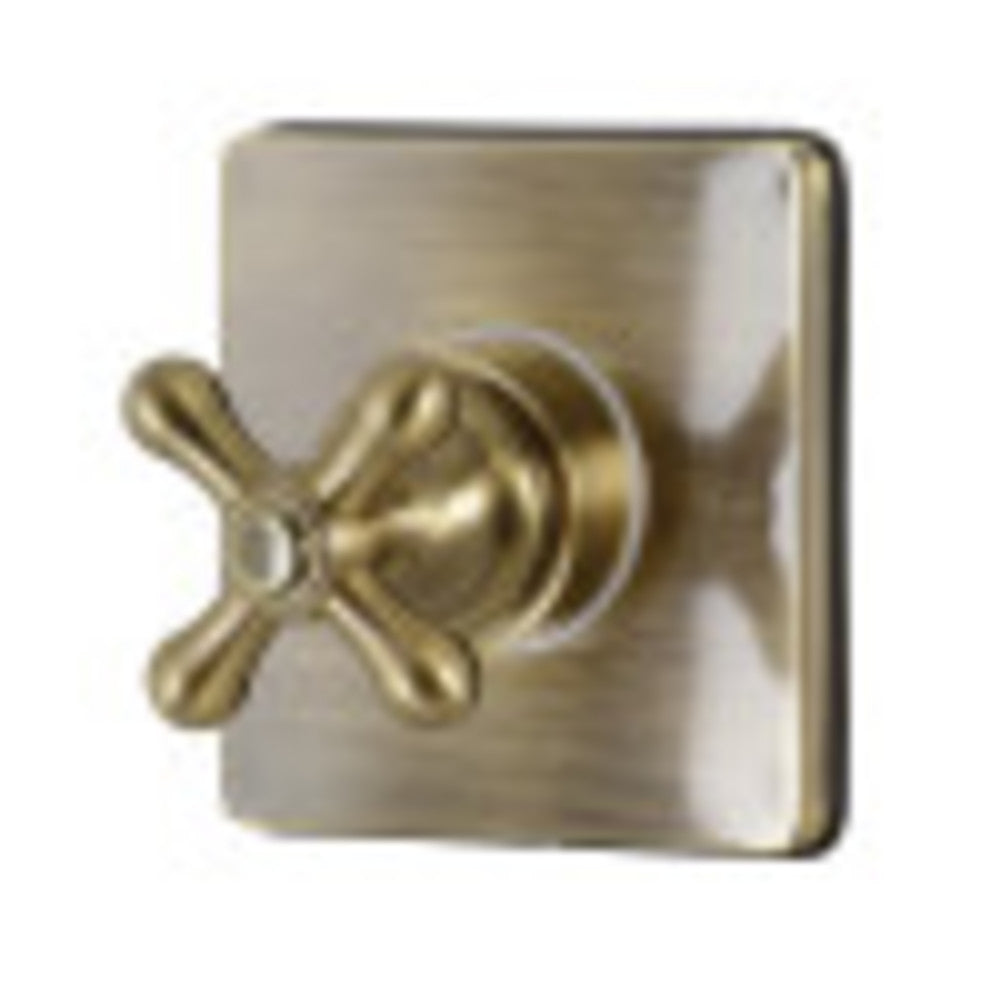 Kingston Brass KS3043AX 3-Way Diverter Valve with Trim Kit, Antique Brass - BNGBath