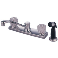 Thumbnail for Kingston Brass KB122 Americana Centerset Kitchen Faucet, Polished Chrome - BNGBath