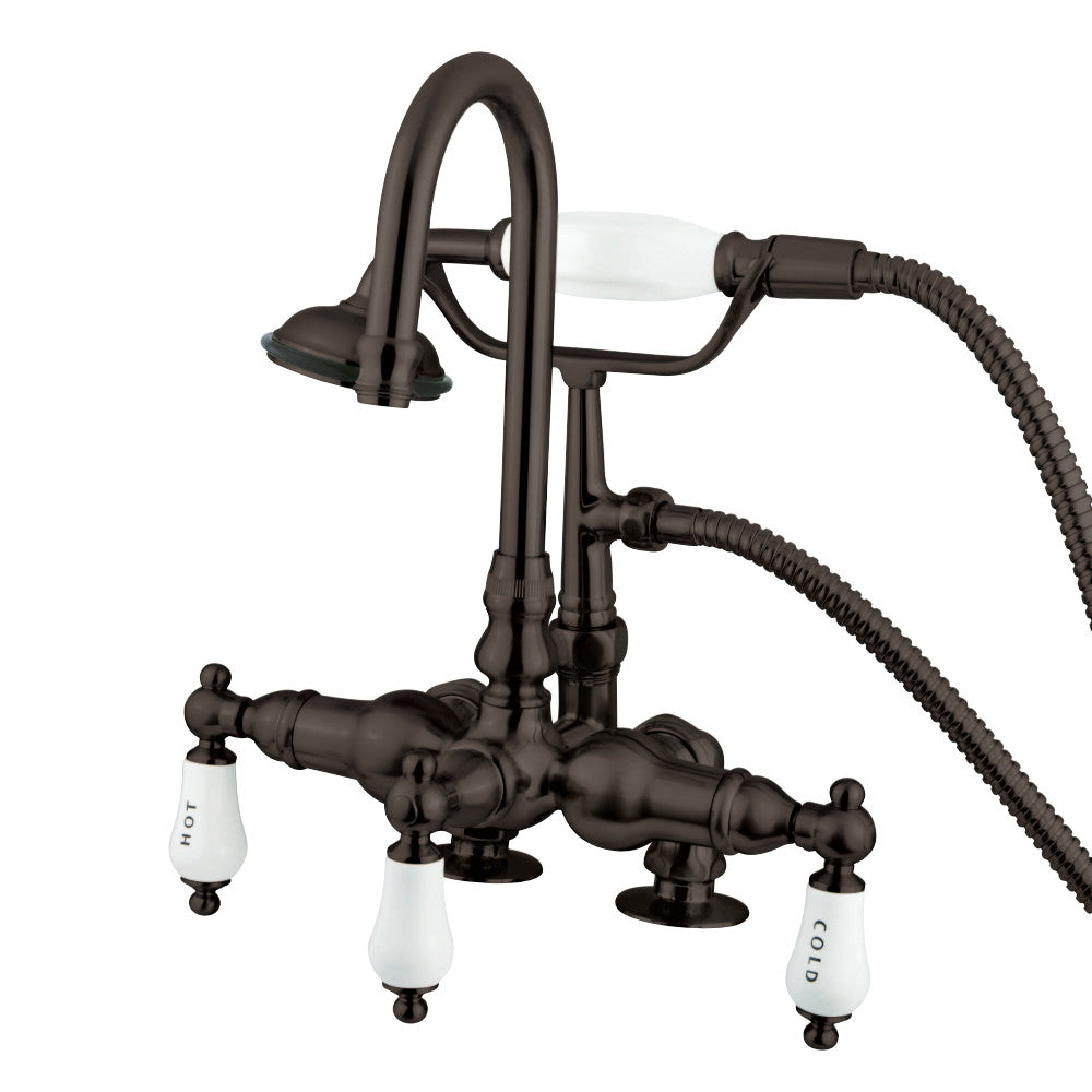 Kingston Brass CC17T5 Vintage 3-3/8-Inch Deck Mount Tub Faucet, Oil Rubbed Bronze - BNGBath