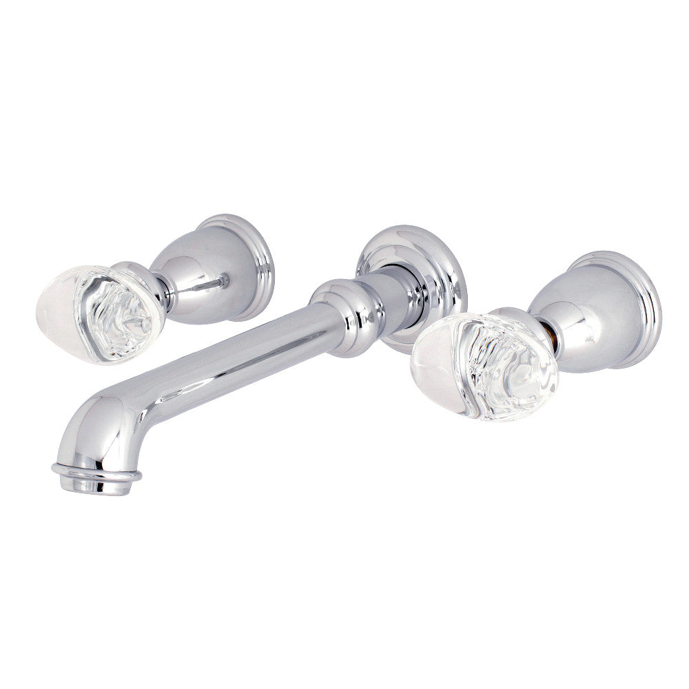 Kingston Brass KS7021WVL Krystal Onyx Wall Mount Roman Tub Faucet, Polished Chrome - BNGBath