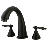 Thumbnail for Kingston Brass KS2365NL Naples Roman Tub Faucet, Oil Rubbed Bronze - BNGBath