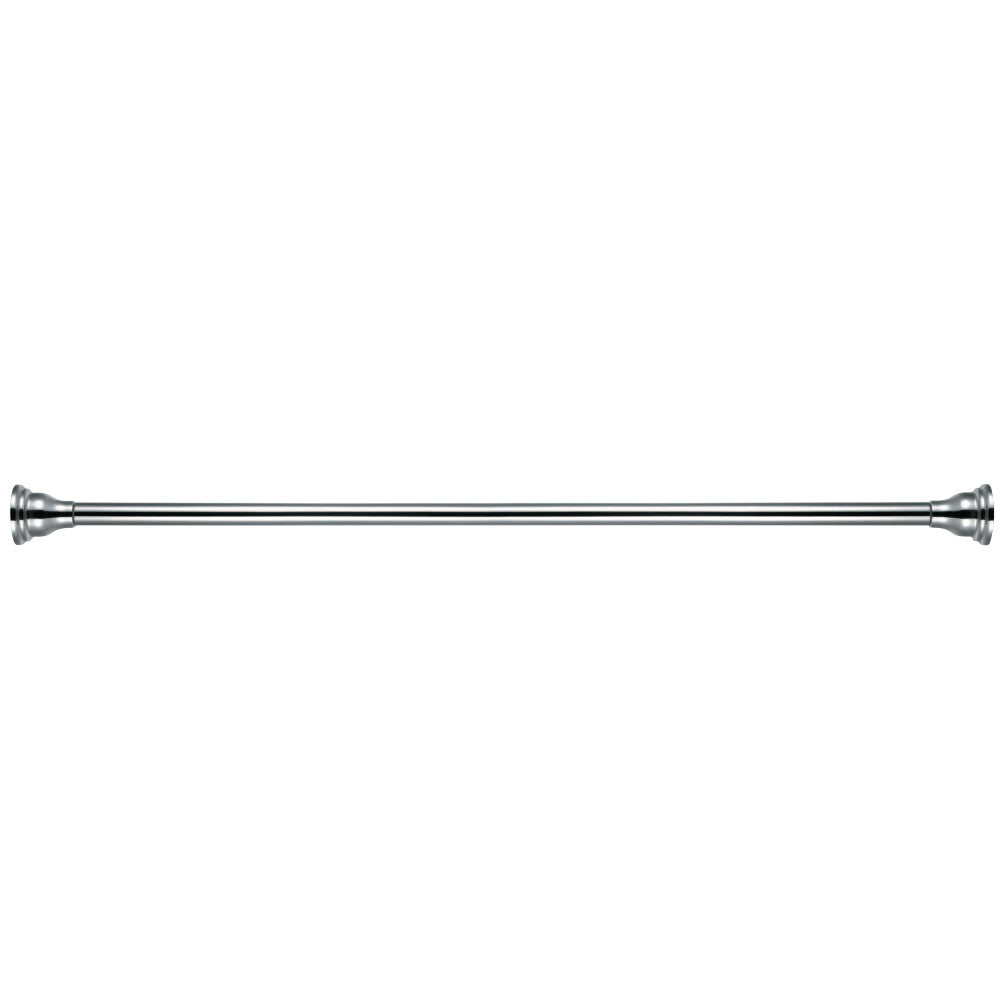 Kingston Brass SR111 Americana 72" Tension Shower Rod with Decorative Flange, Polished Chrome - BNGBath