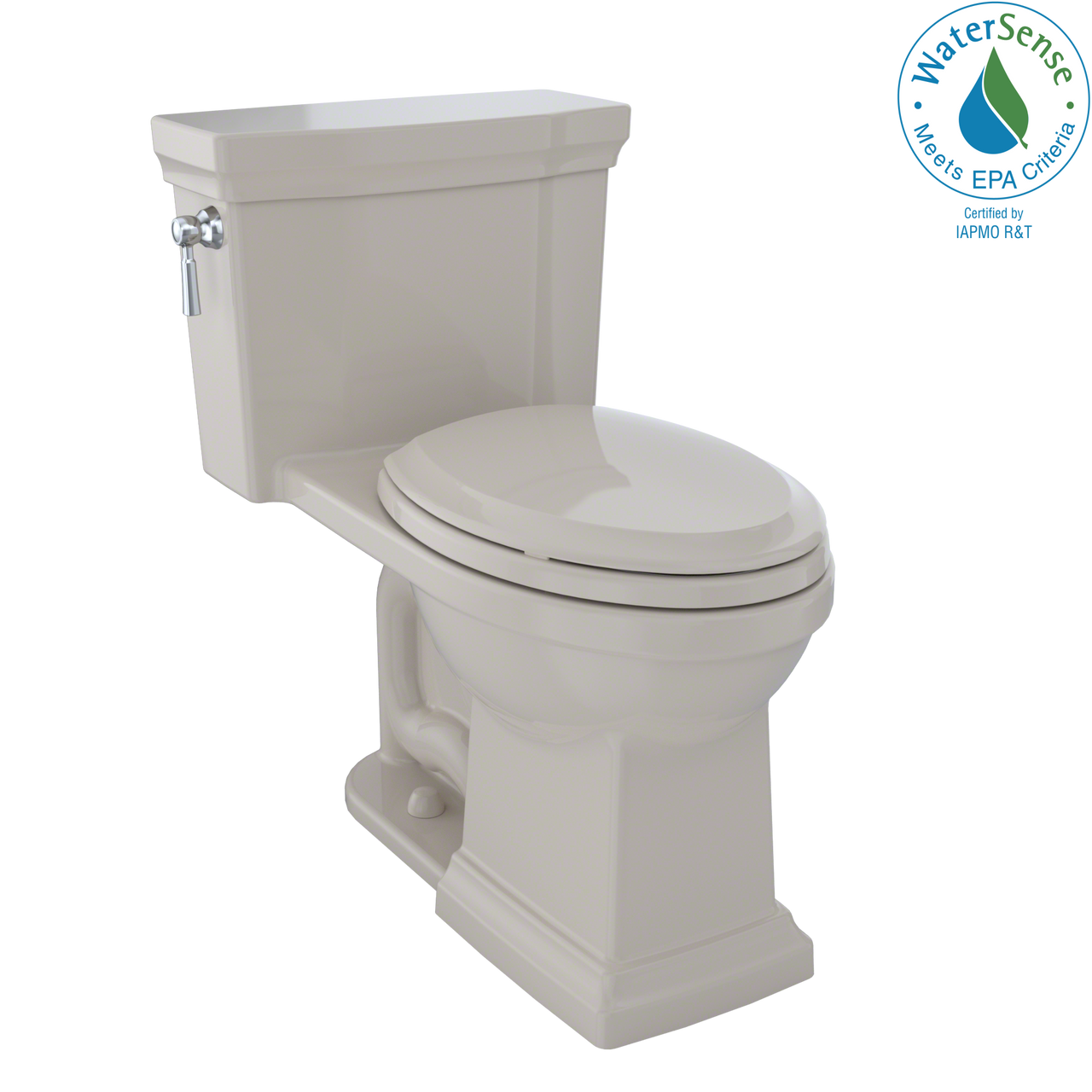 TOTO Promenade II One-Piece Elongated 1.28 GPF Universal Height Toilet with CeFiONtect,  - MS814224CEFG#03 - BNGBath