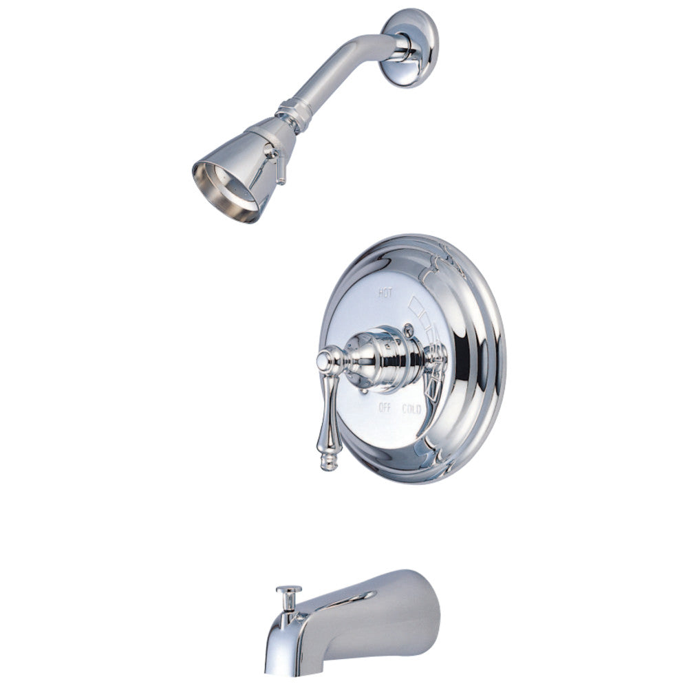 Kingston Brass KB3631AL Restoration Tub & Shower Faucet, Polished Chrome - BNGBath