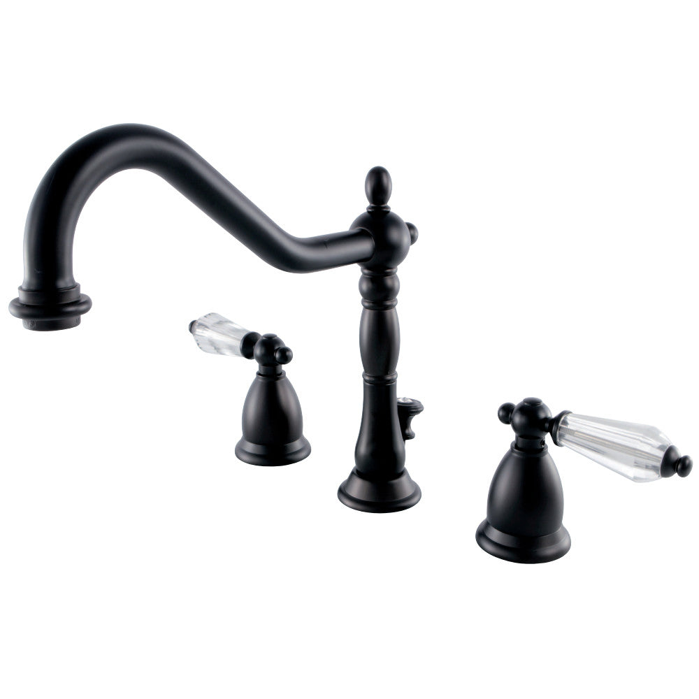 Kingston Brass KS1995WLL 8 in. Widespread Bathroom Faucet, Oil Rubbed Bronze - BNGBath