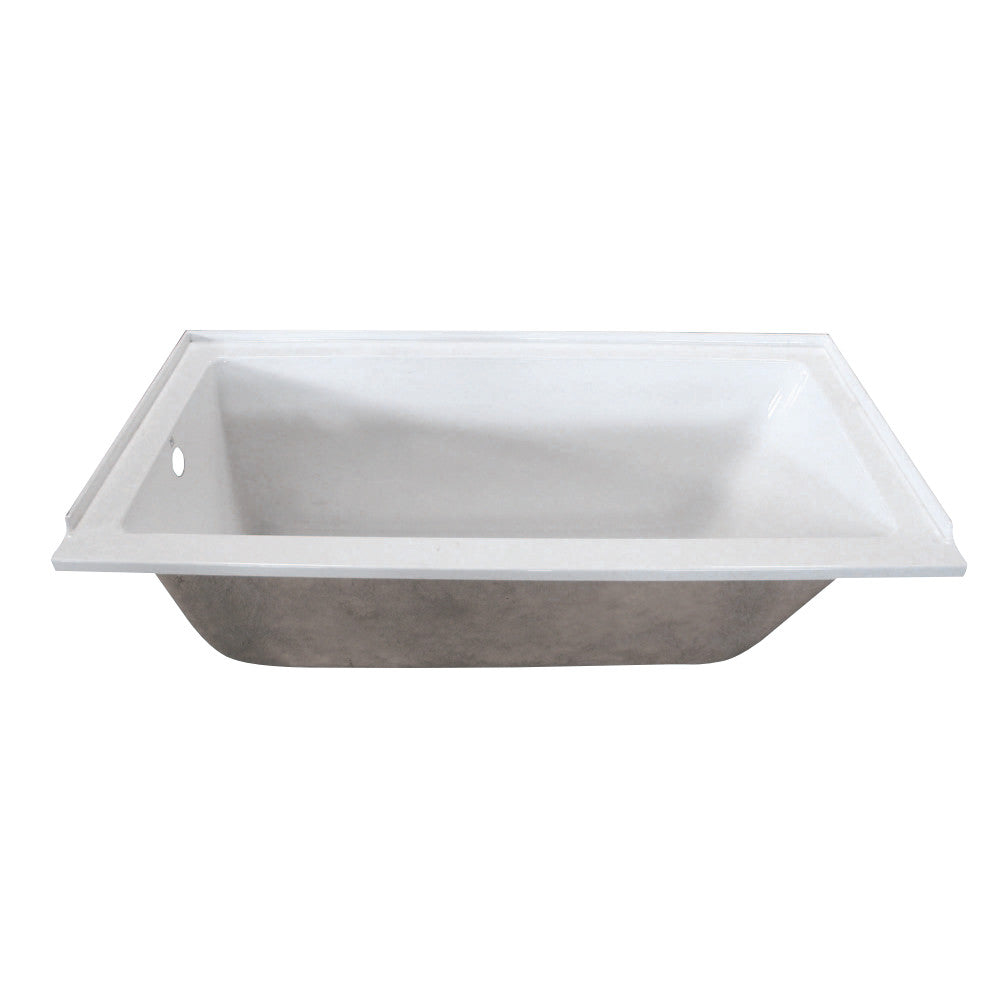 60 x 32-Inch Acrylic Rectangular Drop In Tub - BNGBath