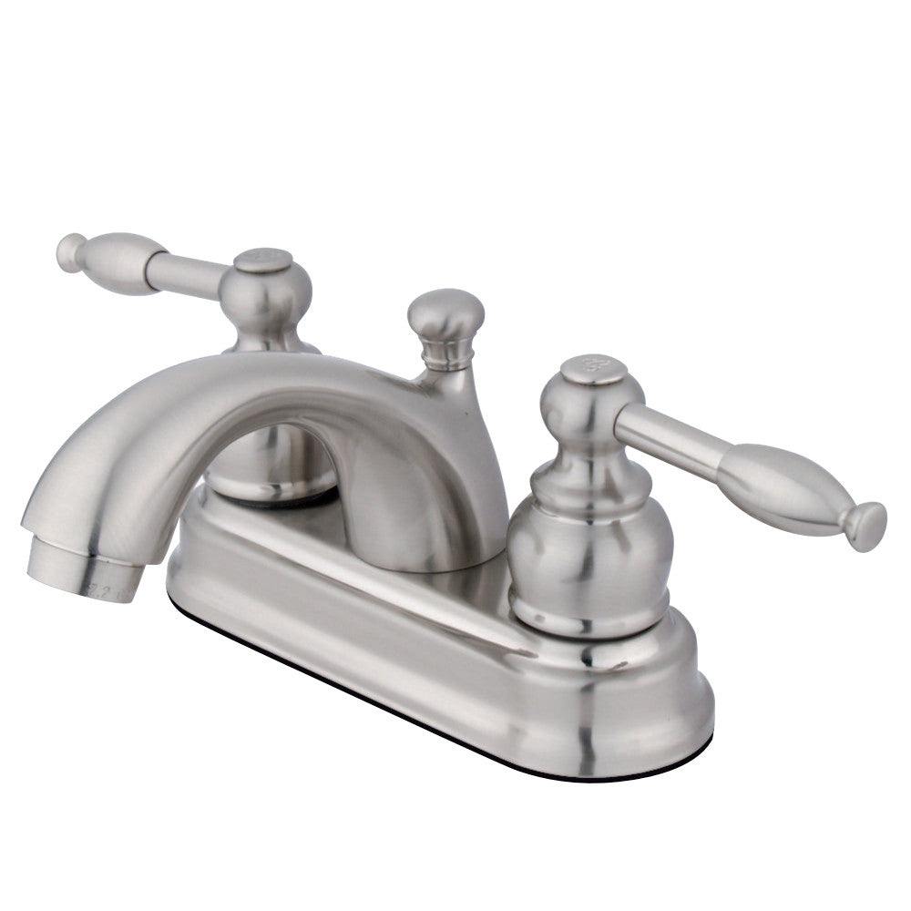 Kingston Brass KB2608KL 4 in. Centerset Bathroom Faucet, Brushed Nickel - BNGBath