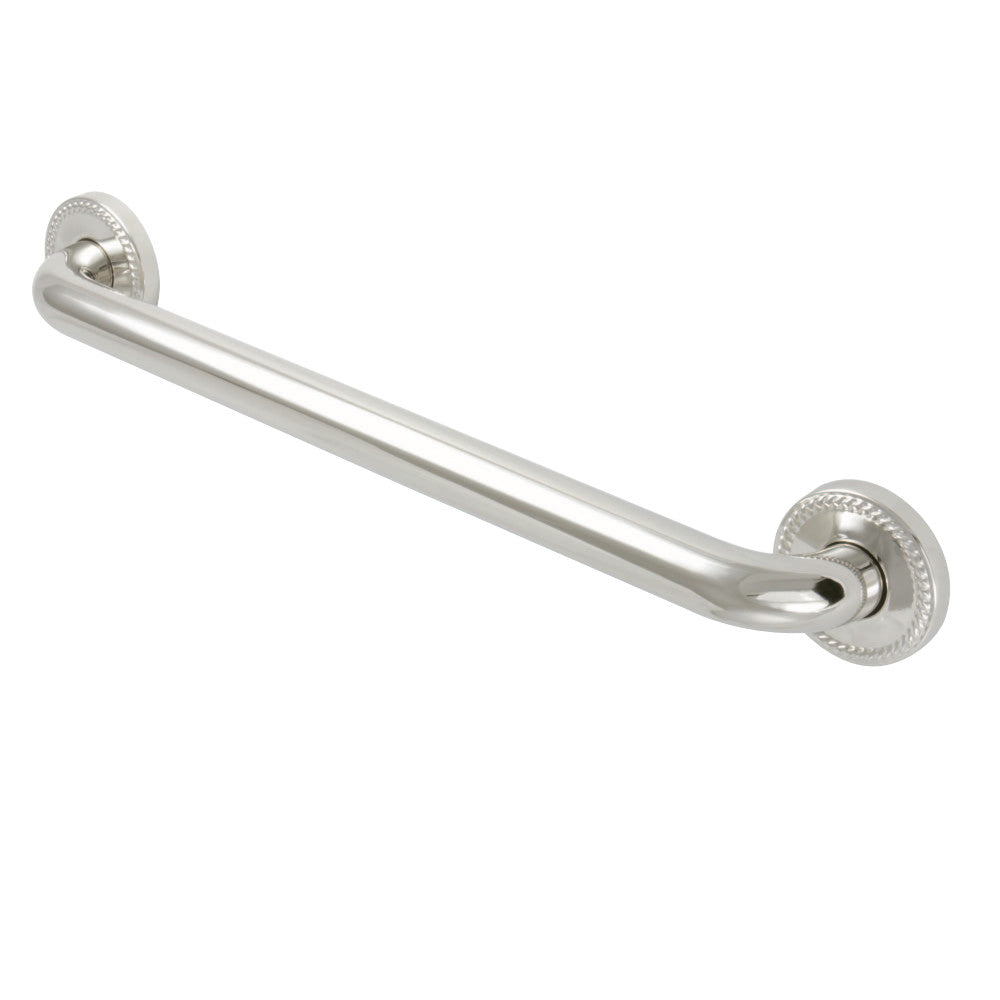 Kingston Brass DR814186 Laurel 18-Inch X 1-1/4-Inch OD Decorative Grab Bar, Polished Nickel - BNGBath