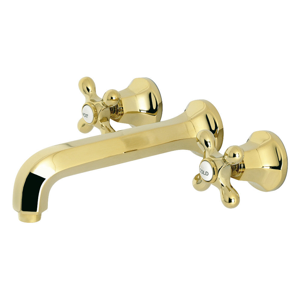 Kingston Brass KS4022AX Metropolitan 2-Handle Wall Mount Tub Faucet, Polished Brass - BNGBath