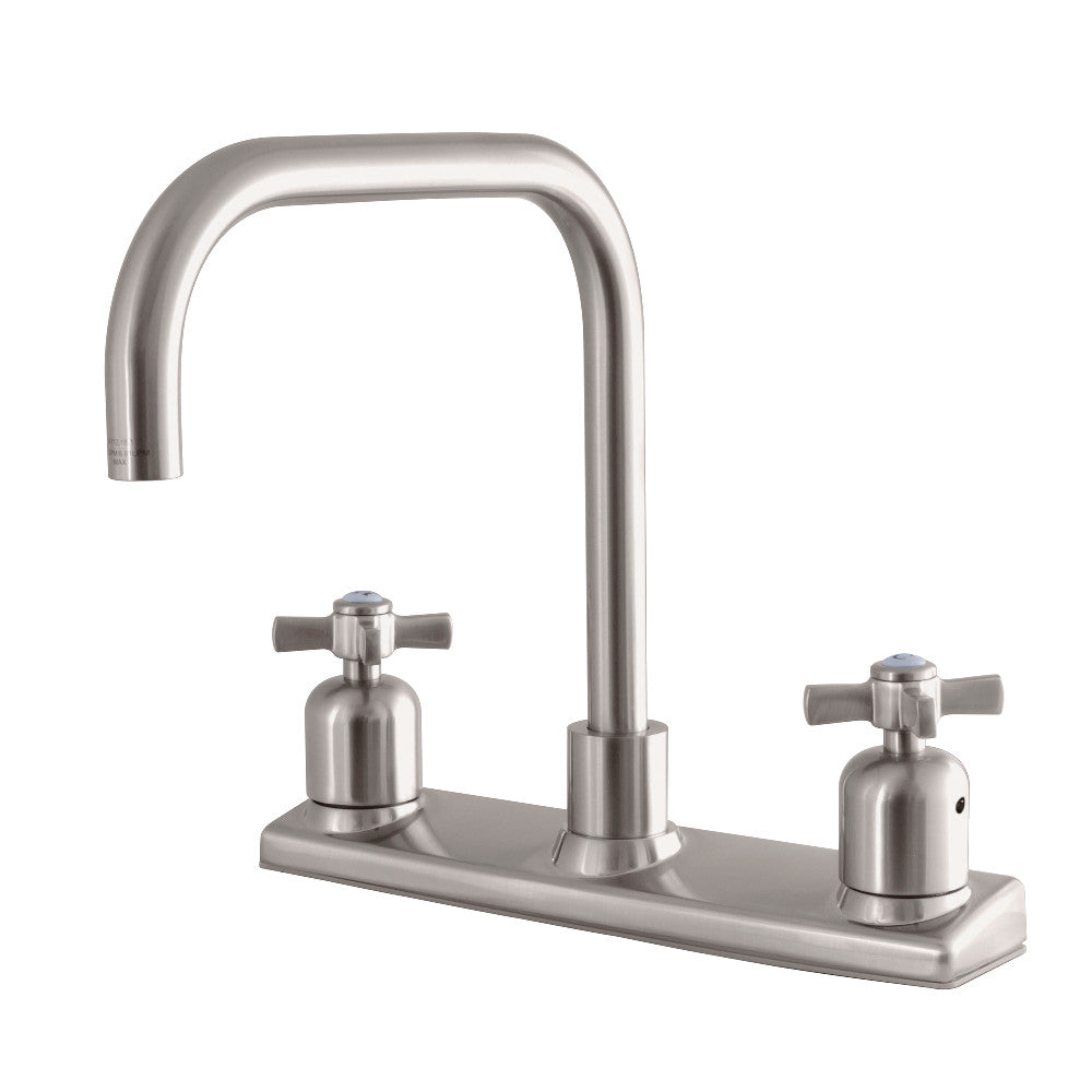 Kingston Brass FB2148ZX Millennium 8-Inch Centerset Kitchen Faucet, Brushed Nickel - BNGBath