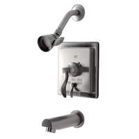 Thumbnail for Kingston Brass KB86580DFL Tub and Shower Faucet, Brushed Nickel - BNGBath