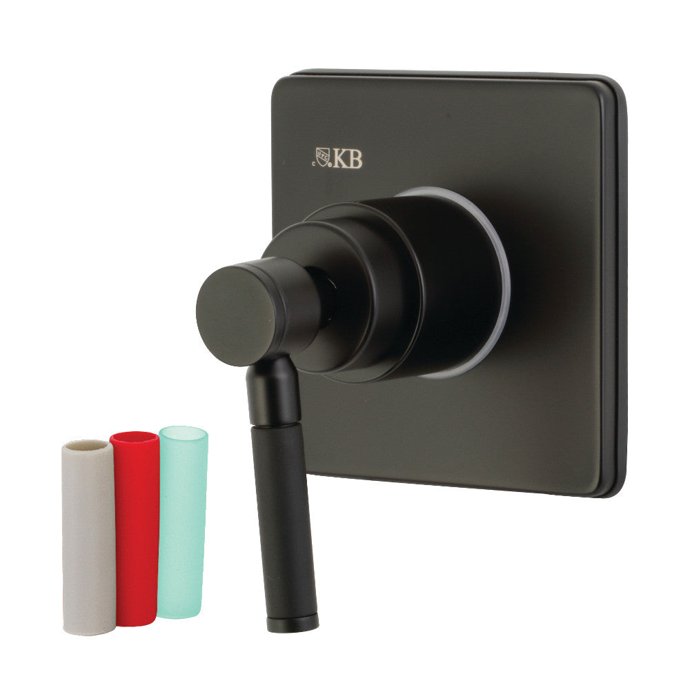 Kingston Brass KS3040DKL Kaiser 3-Way Diverter Valve with Trim Kit, Matte Black - BNGBath